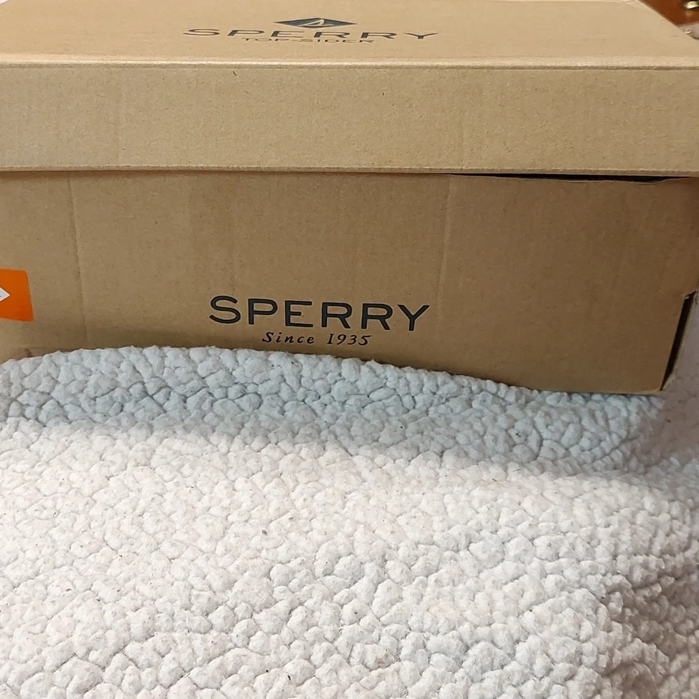 Sperry seaside top-sider 8 M quilted suede leather champagne shoes. NWOT in box. - Picture 3 of 8